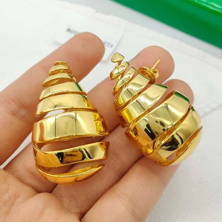 Women'S Gender Plating Design 1 Pair Simple Style Water Droplets Solid Color Plating Copper Ear Studs