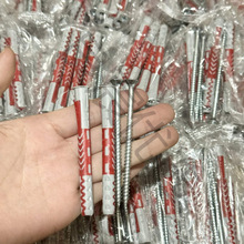 100个 膨胀螺丝国产螺栓膨胀管空心砖气块管锚栓涨塞