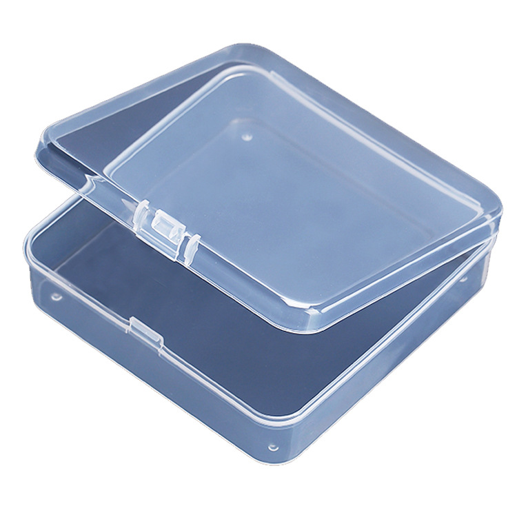 Caja de plástico caja transparente cuadrado PP Caja de Herramientas A95 hardware piezas pequeñas caja componentes accesorios caja de almacenamiento