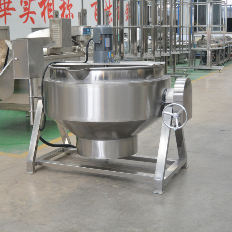 夹层锅厂家供应 全不锈钢导热油可倾式搅拌夹层锅 夹层锅批发