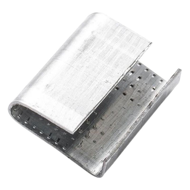 Venta al por mayor 1606 hebilla de embalaje de acero plástico para mascotas cinturón de plástico hebilla de embalaje clip de embalaje chapa de hierro galvanizado hebilla antideslizante