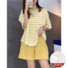 [Chest Pad] Yellow Stripe Double Short