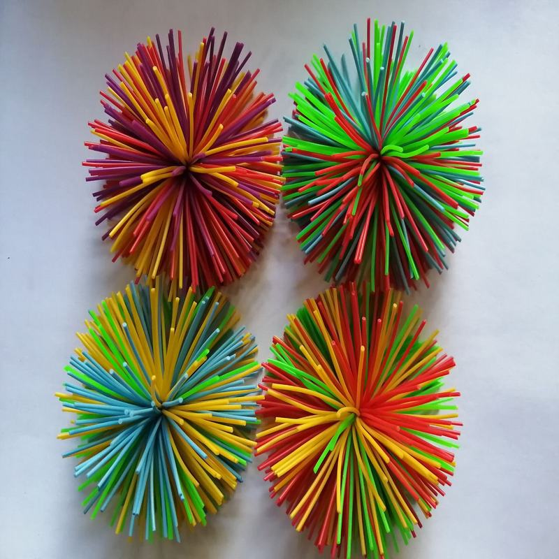 다채로운 실리콘 볼 직경 60MM, 4가지 색상, 10g