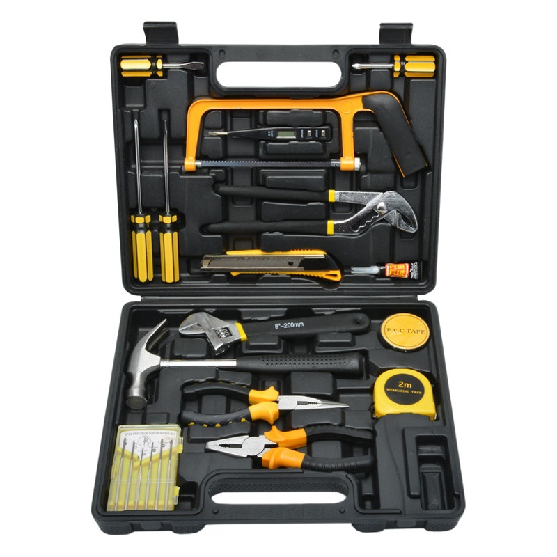Juego de herramientas para el hogar caja de herramientas de hardware Herramientas de reparación de emergencia combinación multifuncional conjunto de herramientas de coche portátil