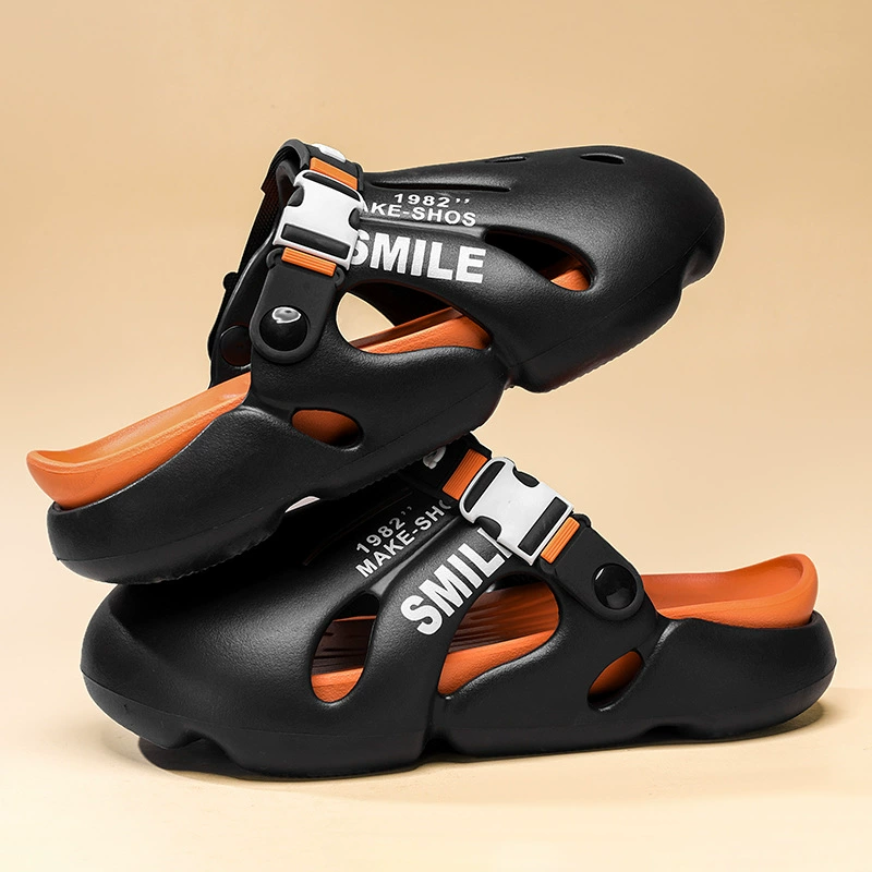 Баотоу тапочки мужчины летом носить повседневную пляжную обувь модная простая внешняя торговля трансграничные тапочки большие размеры пещерной обуви мужчины