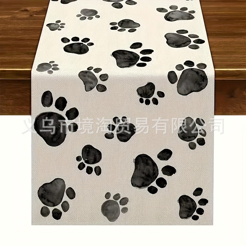 Bandera de mesa de rayas geométricas de lino de Amazon moderna y simple mantel a cuadros en blanco y negro almohadilla de mesa para el hogar image 59