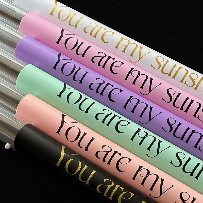 Huaxi nuevo eres mi bolsa de flores de sol bolsa de flores de moda inglesa bolsa transparente bolsa de flores de rosas