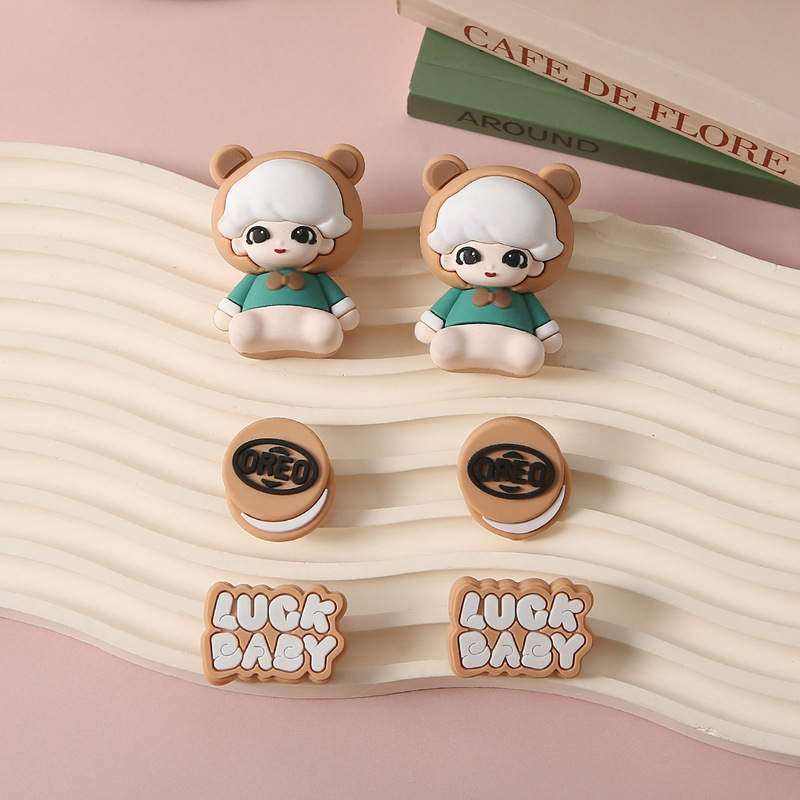 緑のクマの子 DIY 取り外し可能な下駄ハイエンド靴フラワー小紅書アクセサリーインスタイル靴バックル|undefined