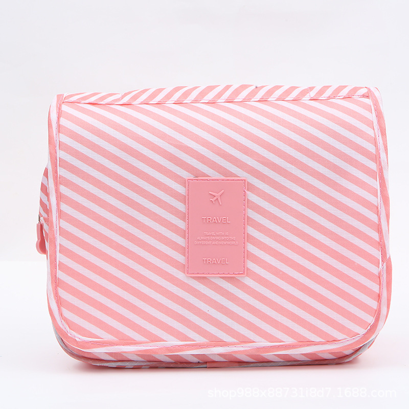 Bolsa de Aseo con Gancho de Poliéster Impermeable y Portátil para Viajes