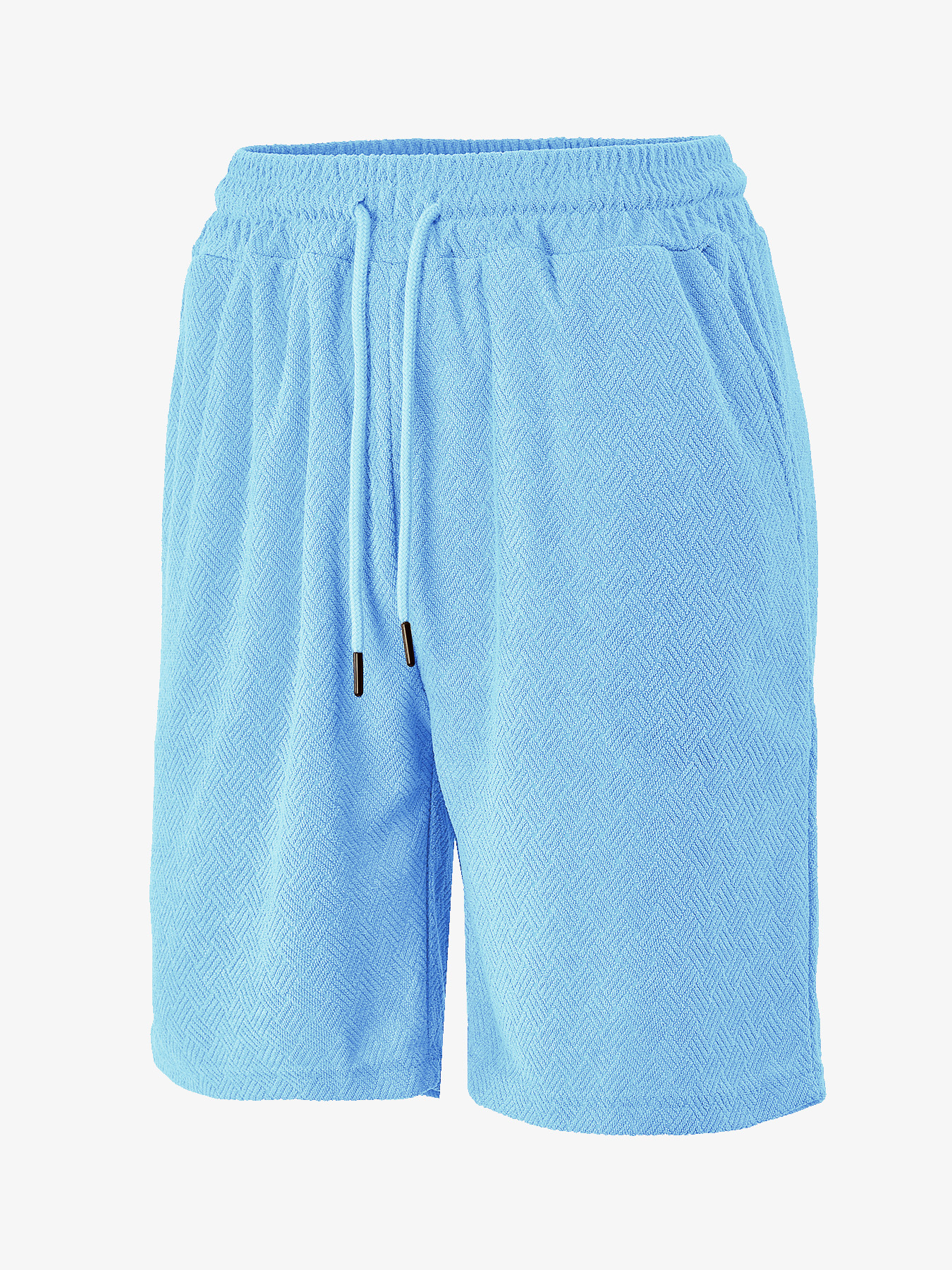 Europa y América transfronterizos TK paleta de verano relajado cómodo transpirable toallas Jacquard de color sólido pantalones cortos casuales de hombre