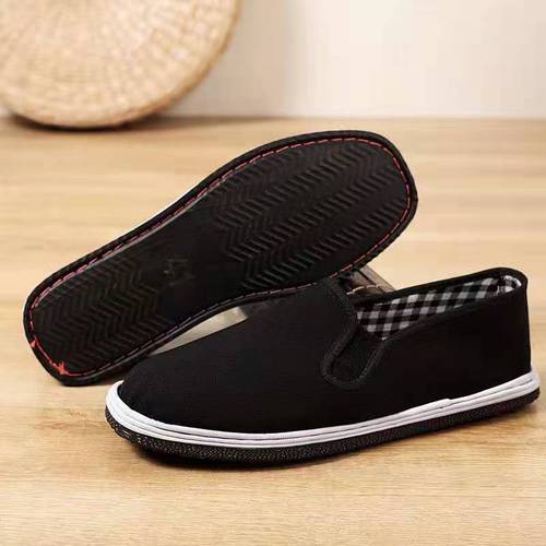 Old Beijing Cloth Shoes, Single Strap Work and Casual Shoes, Safety Shoes, Spring and Autumn Drivers' Shoes, Men's Casual Shoes, Layered Sole, Breathable