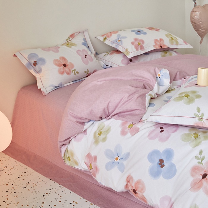 Nuevo 100% algodón de clase A algodón molido cuatro piezas de ropa de cama de cuatro estaciones gruesa dormitorio tres piezas de caja de regalo