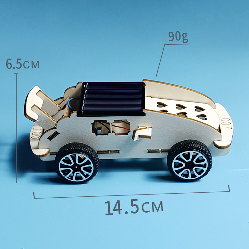 Toy car solar-powered
