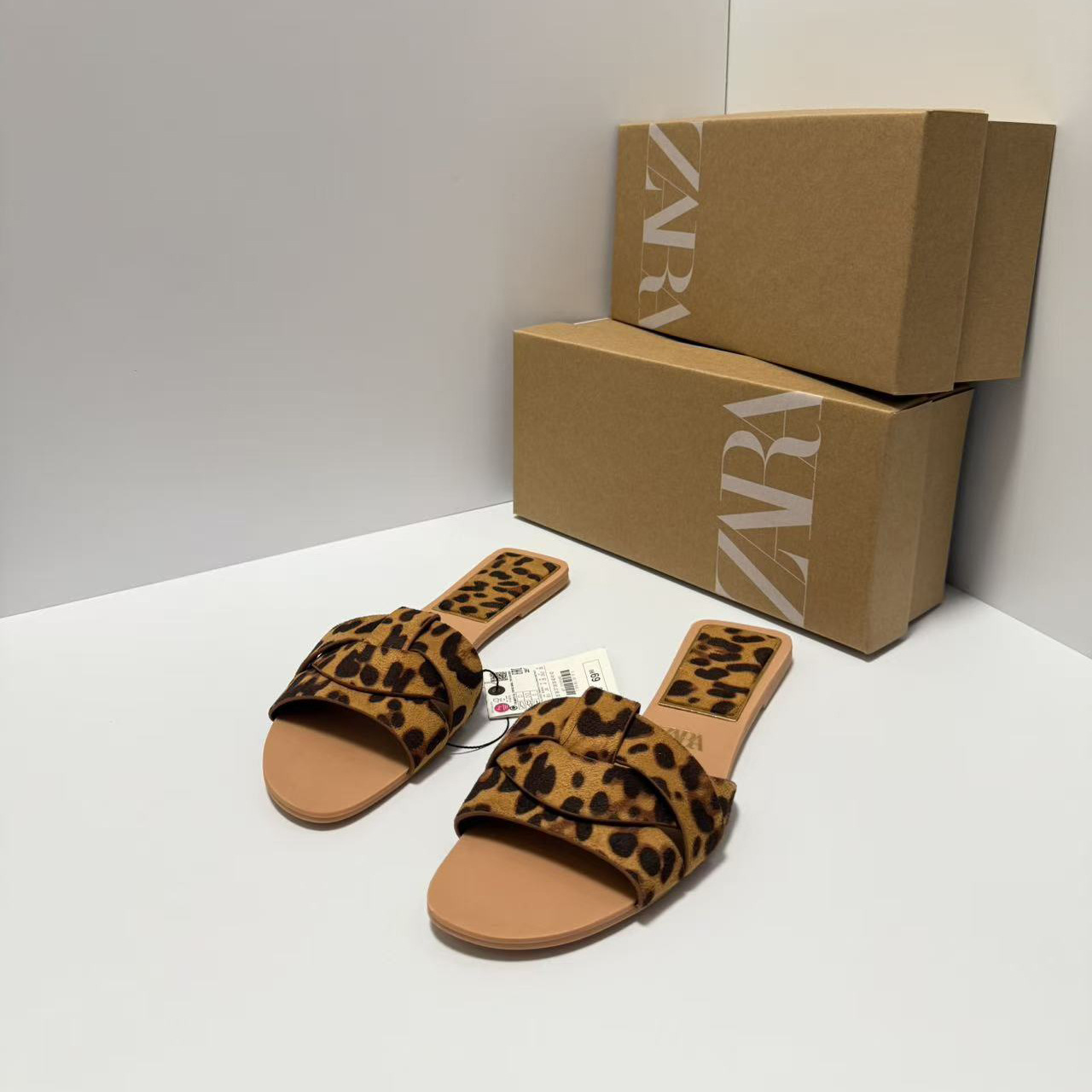 Za2025 Women's Shoes Flats Cow Leather Sandals One-Strap Sandals Open-Toe Back Hollow Beach Shoes for Outer Wear Lazy and Comfortable