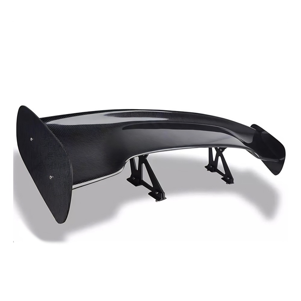 Universal Car Rear Wing Gt Style 145cm Aluminum Bracket Abs Material Perforated Rear Spoiler Fixed Wing
