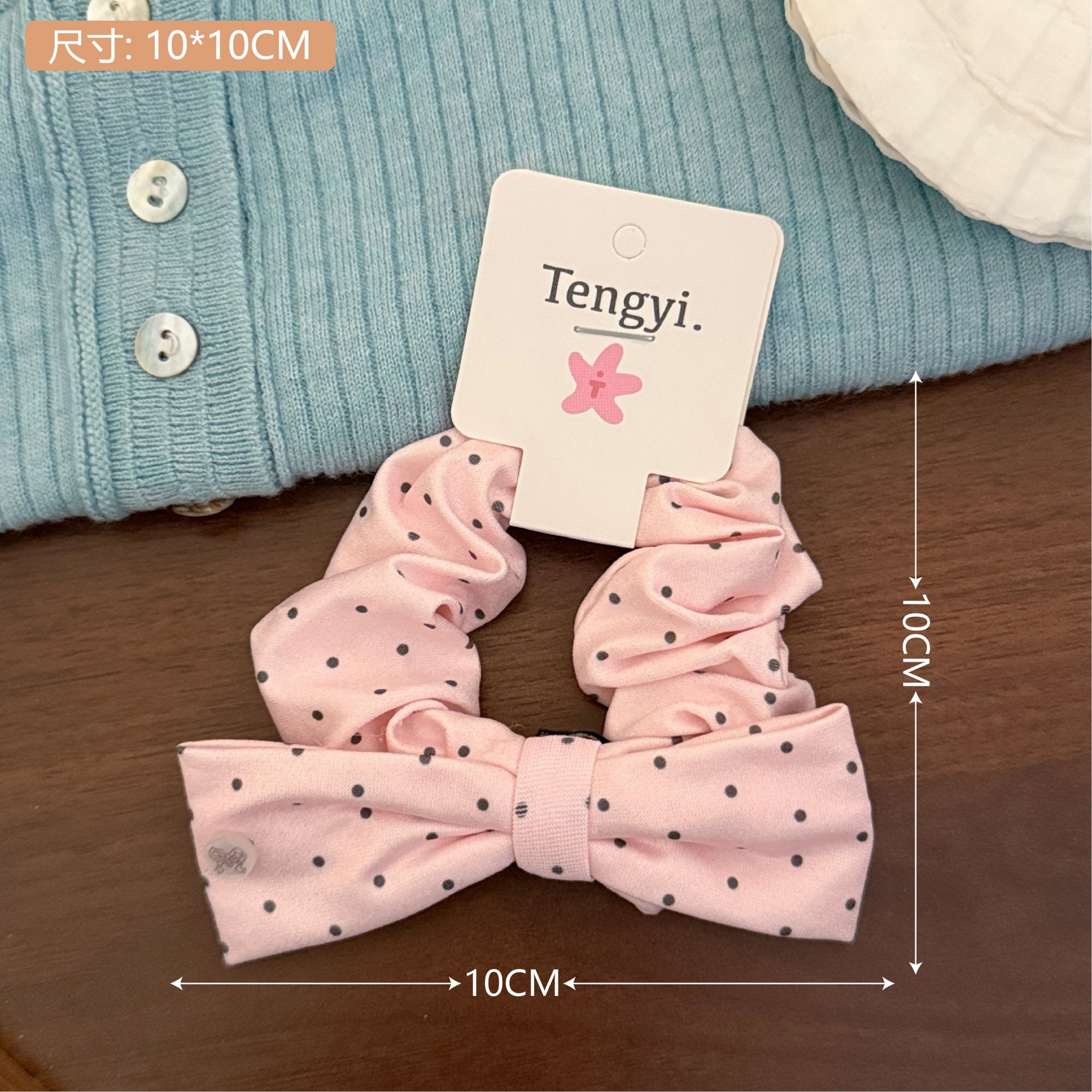 Verano refrescante bowknot encaje intestino grueso anillo para el cabello niña estilo pastoral sentido de alta calidad bola grande cuerda para el cabello