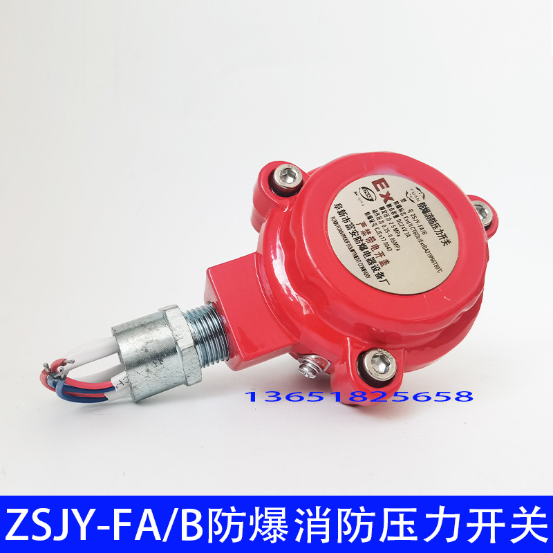 防爆压力开关ZSJY-FA/B雨淋阀防爆消防压力开关DC24V防爆压力开关