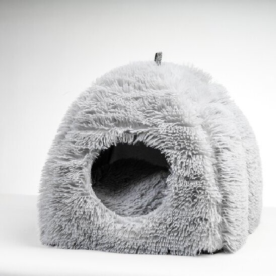 Cama de gatos caliente en invierno triángulo espesado estereoscópico cerrado cama de gatos perros casa de gatos artículos al por mayor