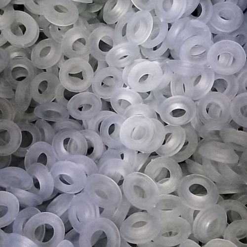 Bathroom hand shower hose silicone gasket 4-point water inlet pipe faucet seal ring convex pad accessories gasket