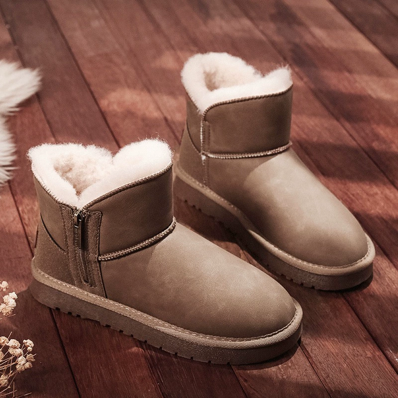 2024 новые снежные сапоги женский утолщенный водонепроницаемый анти-обрастание плюс бархатные ватные сапоги женский зимний северо-восточный хлопок обувь нескользкая и теплая
