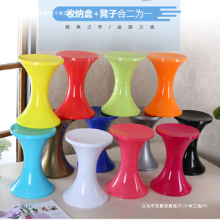 Il European-Style Plastic Small Stool for Home Use, Economical Thickened Adult Guzheng Stool, Fashionable, Creative, Simple, Modern