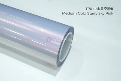 Auto Color Change Film – film 2026 new model color change - tpu-gold-starry-sky-pink-glossy-finish-15215m