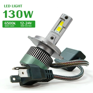 哇跨境专供H7H11汽车LED大灯H4雾灯超亮12V24V灯泡9006近光9005远