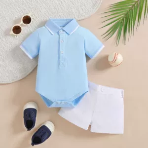 Детская футболка polo, хлопковый комплект, детское боди, Amazon, европейский стиль