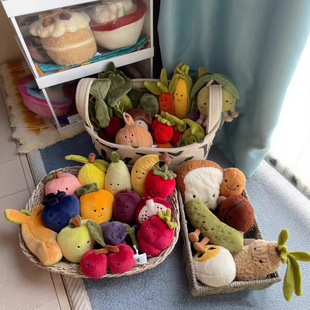 �F؛Ӣ��jellycatƽ��ˮ������ʳ��ë�q��ż���В���ɐ۰������