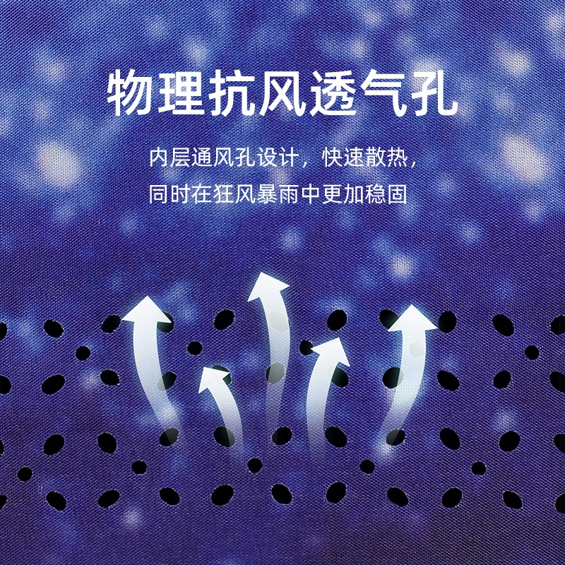 Creative double -layer C -type automatic reverse umbrella avoiding the sun umbrella car fixed rod reverse umbrella ads reverse umbrella