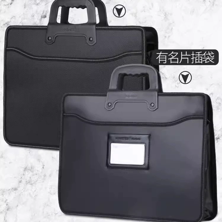 Кожаный портфель для авто AliExpress Yuankangbai A4 с карманом для визиток и внутренним отсеком HB418 подарок