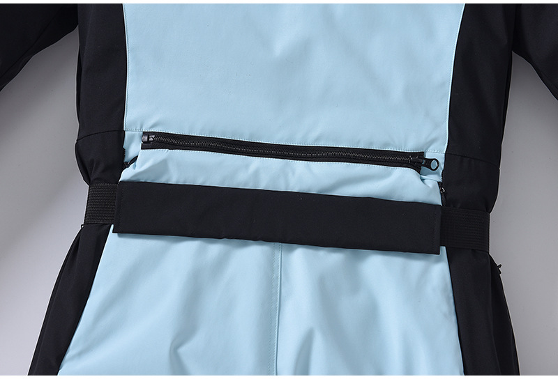 Combinaison de ski femme coupe slim – Combinaison de snowboard une pièce imperméable et coupe-vent | Vêtements de ski d'hiver à isolation thermique et poignets réglables_voghion.com