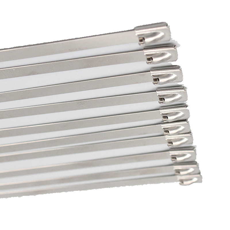 304不锈钢自锁式扎带船用自锁钢捆绑带金属束线打包带201扎线带