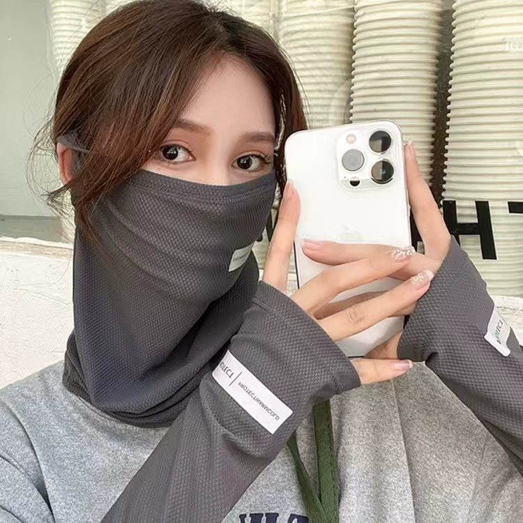 Ледяная шелковая солнцезащитная маска с ледяными рукавами для мужчин летняя езда на открытом воздухе