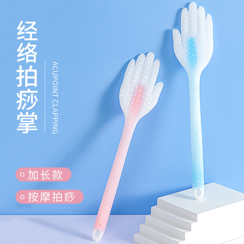 Procesamiento personalizado placa de palpitación de silicona especial palpitación de meridianos golpeando golpeador de espalda golpeador de masaje casero martillo hombro cuello