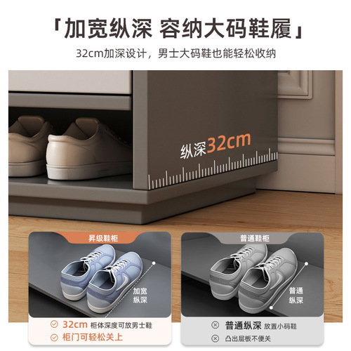 Entry shoe cabinet integrated cabinet home light luxury entrance cabinet with door small apartment door shoe cabinet outdoor dustproof large capacity