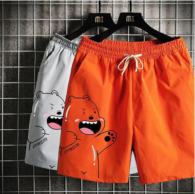 Men's stylish short shorts, men's summer thin loose five-piece trendy durable wear-resistant Insta trendy brand casual pants