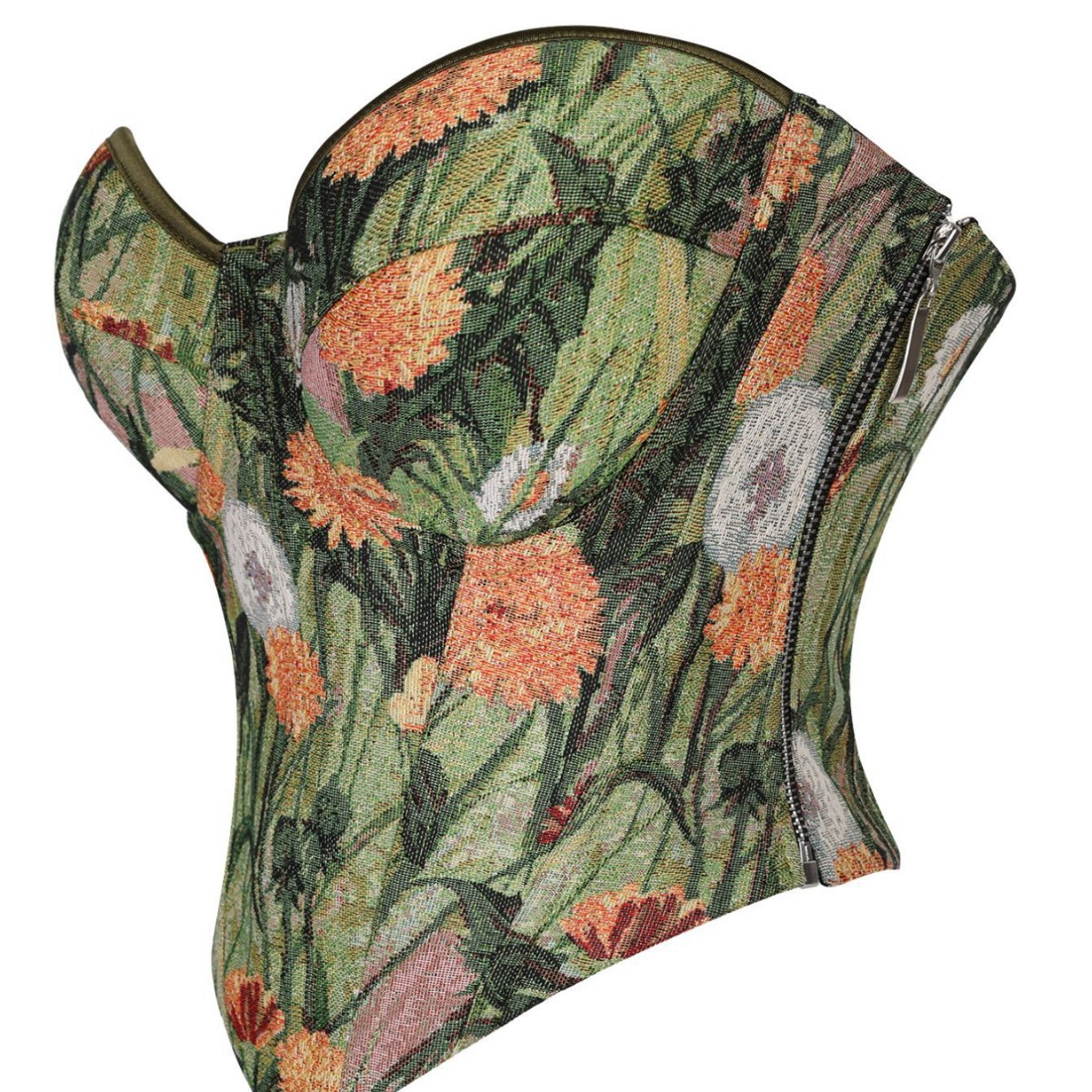 Nuevo vestido de cuerpo verde de hoja para mujeres, el pecho se reúne, el cuerpo delgado, el cuerpo delgado, el cuerpo delgado