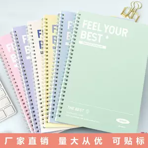 สมุดโน้ตแบบมีห่วง a5 หนาพิเศษ สมุดโน้ต B5 แบบเรียบง่าย ขายส่ง สมุดแบบใช้กระดาษปล่อยสำหรับนักเรียนประถม คุณค่าสีสันสูง