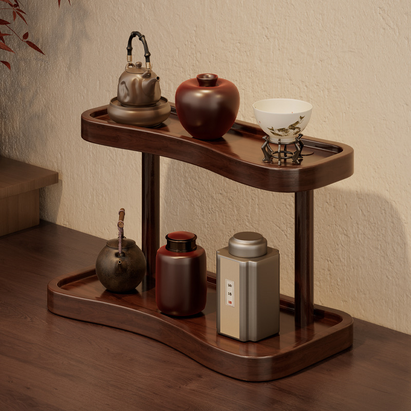 Multi-Layer Bamboo Cup Holder Desktop Water Cup Storage Rack Coffee Cup Organizer Storage Rack Mug Display Cabinet