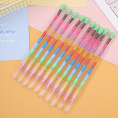 クリエイティブ積み木塗装クレヨン11色円形クレヨン油絵棒カラーペンカラー学生文房具賞品卸売り