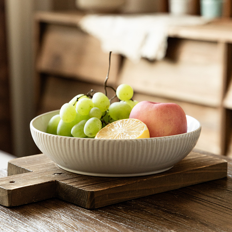 Cuencos de cerámica creativos y versátiles, cubiertos caseros, cuencos de frutas y verduras, cuencos de fideos, cuencos de sopa de pulgada, cocina