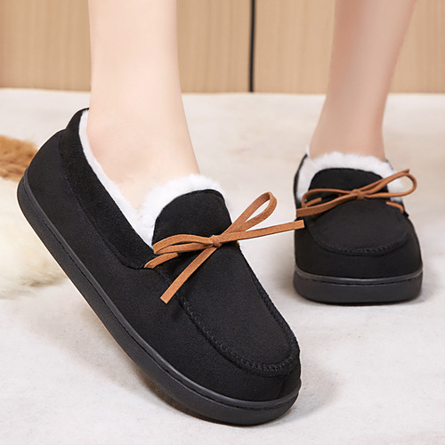 Women's Winter Cotton Boots with Fleece and Thick Soles, Trendy and Fashionable Cotton Boots, Cold-Proof and Warm Snow Boots