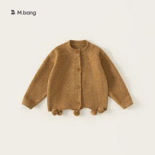邦选童装儿童毛衣秋季森系毛线小童开衫新品宝宝衣服针织女童外套