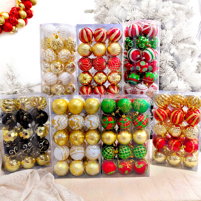 Amazon 6cm30 Christmas decorations electroplated plastic painted ball Christmas ball suit ball pendant Amazon 6cm30 Christmas decorations electroplated plastic painted ball Christmas ball suit ball pendant