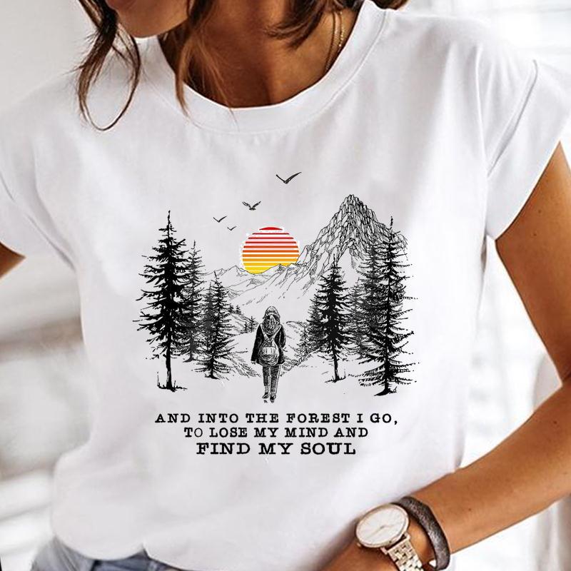 Flower Pattern Summer Season Women'S Gender Printing Design Casual Style Wholesale Women'S Casual Flower Short Sleeve Printing T-Shirts