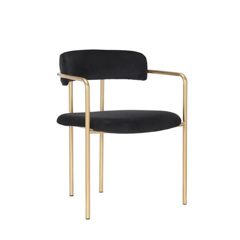 Mesa de comedor transfronteriza silla del sudeste asiático comercio exterior lujo ligero tablilla de alta calidad italiana hierro forjado silla de comedor con respaldo