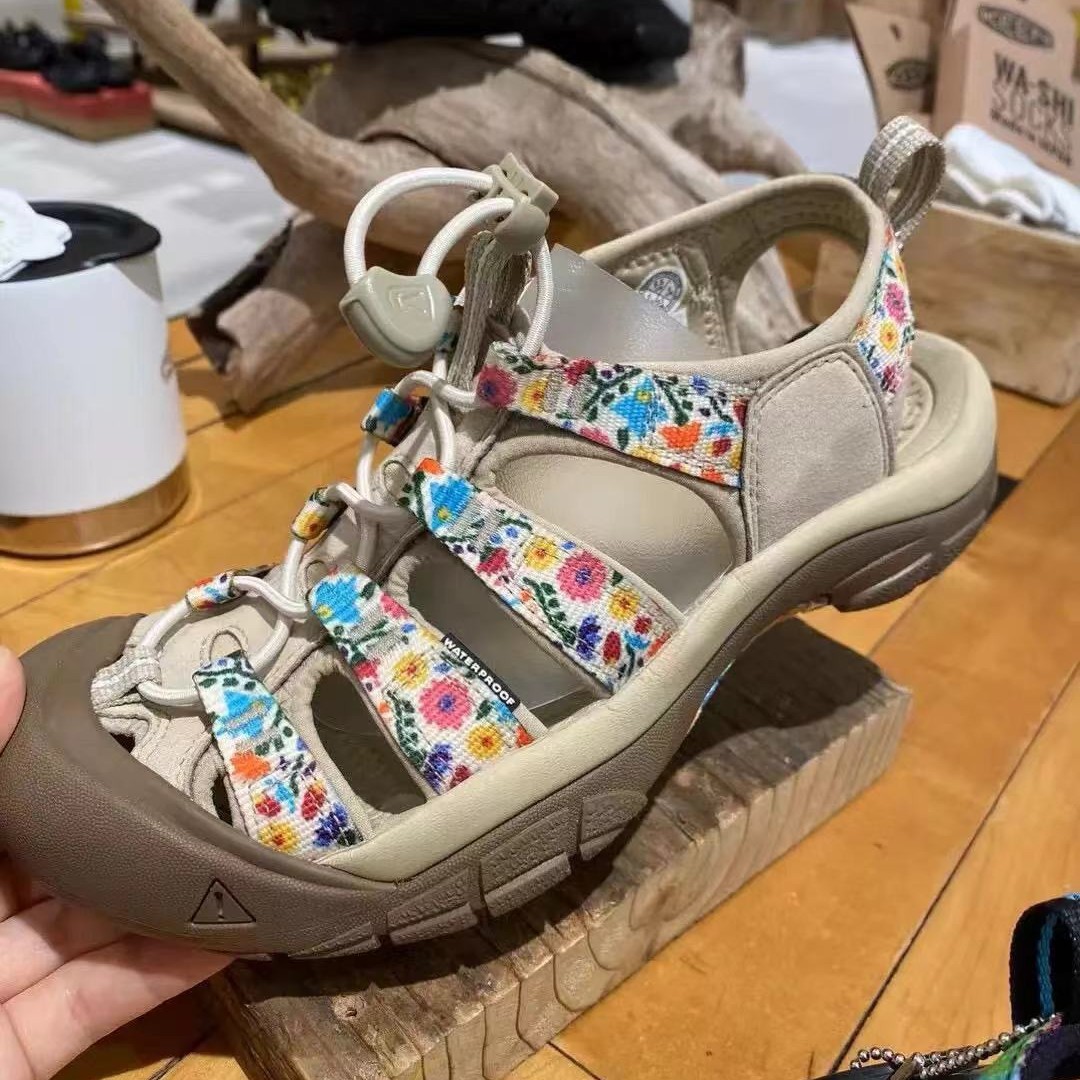 Japan Direct Mail Keen Beach Wading Shoes Non-Slip Wear-Resistant Casual Closed-Toe Shoes Breathable Men's and Women's Sandals