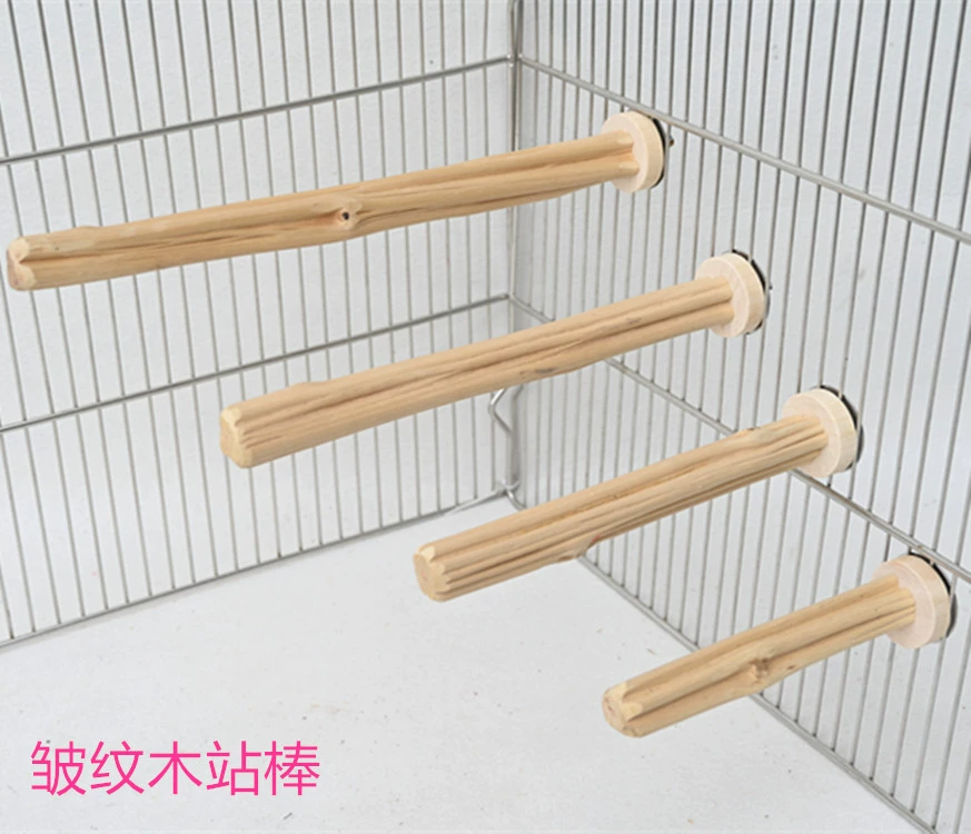 Птичья станция палка попугай морщины дерево шлифовальный коготь палка натуральные деревянные морщины станция палка птица клетка аксессуары поставки