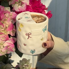 INS風カラー蝶手握りコーヒーカップ中古手握りコーヒーミルクカップ高颜値コップ一人コップ